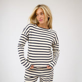 Navy Striped Sweater