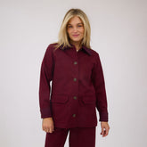 Fisherman Jacket, Burgundy