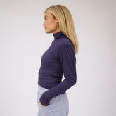 Tessa Long Sleeve, Navy Rib