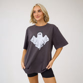 Disney Mickey Ghost Men's Tee, Charcoal