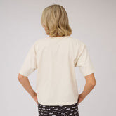 Perfect Bow Skull Tee, Natural