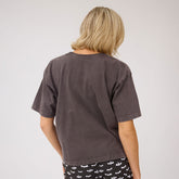 Perfect Bow Skull Tee, Charcoal