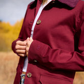 Fisherman Jacket, Burgundy