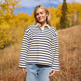 Rugby, Navy Stripe