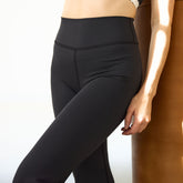 Studio Wide Leg Leggings, Black