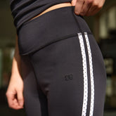 Studio Wide Leg Leggings, Black Dot