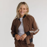 Track Bomber, Coffee and Sugar Stripe