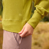Serena Ribbed Top, Chartreuse