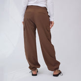 Drawcord Cargo Pants, Coffee