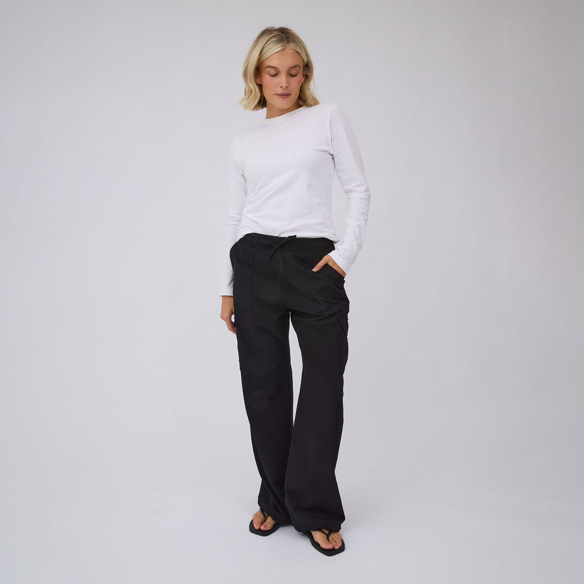 Drawcord Cargo Pants