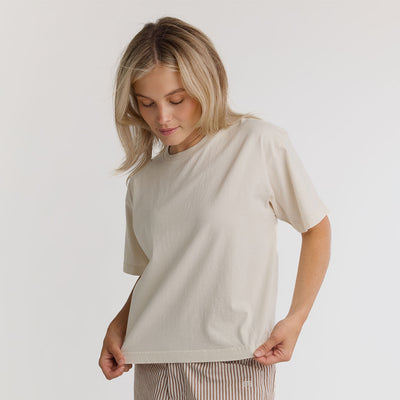 Perfect Oversized Cotton Tee, Sugar