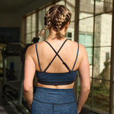Double Exhale Bra, Blue