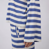 Bell Long Sleeve Tee, Royal/White Stripe