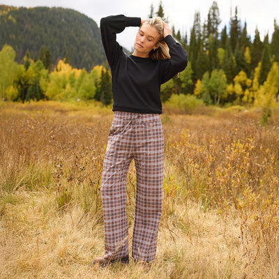 Audrey Trouser, Toffee Plaid