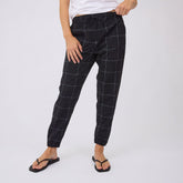 Black Windowpane Jetsetters
