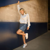 BYU Cinched 1/4 Zip, Tan