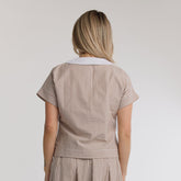 The Wendy Top, Brown Stripe