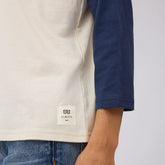 BYU Baseball Tee, Sugar/Navy