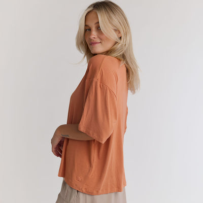 Perfect Oversized Bamboo Tee, Marmalade