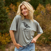 Perfect Oversized Bamboo Tee, Raven