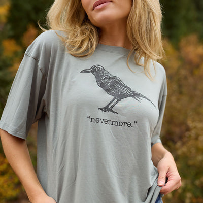 Perfect Oversized Bamboo Tee, Raven