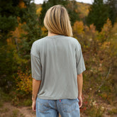 Perfect Oversized Bamboo Tee, Raven