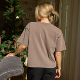 Perfect Oversized Cotton Tee, Brown