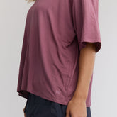 Perfect Oversized Bamboo Tee, Plum