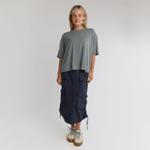 Perfect Oversized Bamboo Tee, Clover