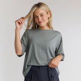 Perfect Oversized Bamboo Tee, Clover