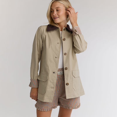 Fisherman Jacket, Brown Canvas