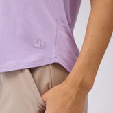 Basic V Neck Tee, Violet