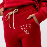 Utah Varsity Joggers, Red - Utah
