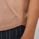 Basic V Neck Tee, Coffee