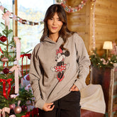 Disney Minnie Boyfriend Hoodie, Grey