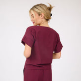 Boss Tee, Burgundy Gingham