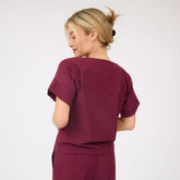 Boss Tee, Burgundy Gingham