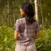 Boss Tee, Toffee Plaid