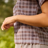 Boss Tee, Toffee Plaid