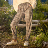 Destination Joggers, Toffee Plaid