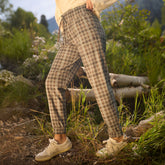 Destination Joggers, Toffee Plaid