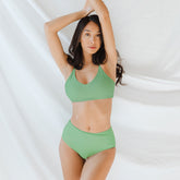 Green High-Waisted Bottoms