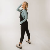 Black Classic Overall Jumpsuit
