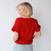 Utah Boss Tee, Crimson