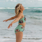 Rose Mint Smocked High-Waisted Bottoms