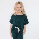 Mini Boxy Tee, Hunter Green