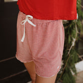 Sweet Slumber Shorts, Red Stripe