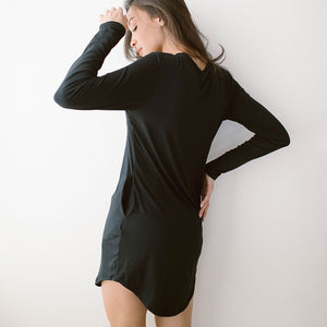 Serenity PJ Dress, Black