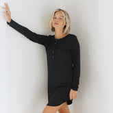 Serenity PJ Dress, Black