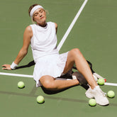 Tie Breaker, White Tennis Skirt